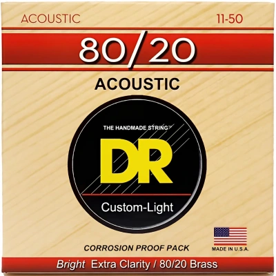 DR HA-11 Hi-Beam Acoustic 80/20 Bronze Custom Light 11-50