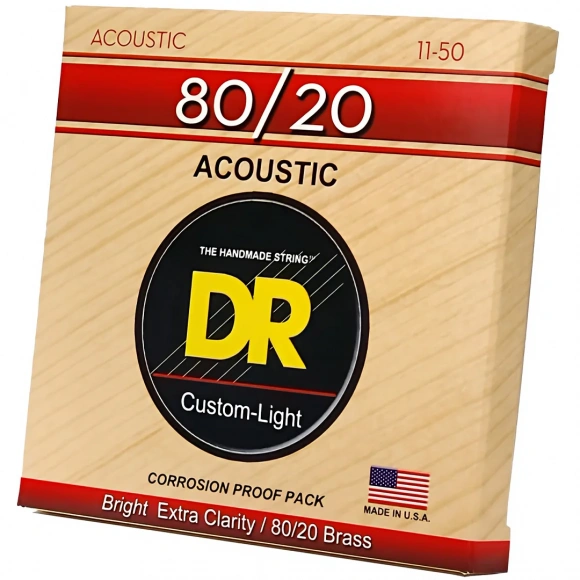 Струни DR HA-11 Hi-Beam Acoustic 80/20 Bronze Custom Light 11-50 Струни DR HA-11 Hi-Beam Acoustic 80/20 Bronze Custom Light 11-50