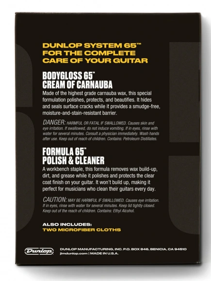 Набір засобів Dunlop 6501 System 65 Guitar Polish Kit