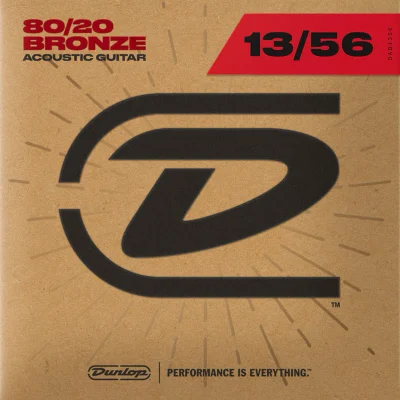 Струни Dunlop DAB1356 80/20 Bronze Acoustic Guitar Strings 13-56