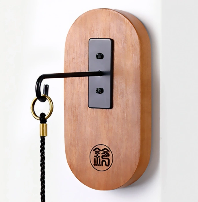 Hluru Wind Chime Wall hook Walnut Wood