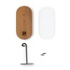 Hluru Wind Chime Wall hook Walnut Wood