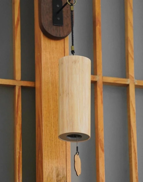 Hluru Wind Chime Wall hook Walnut Wood Hluru Wind Chime Wall hook Walnut Wood
