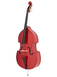 Stentor 1950LCRD Harlequin Rockabilly Double Bass 3/4 (Red)