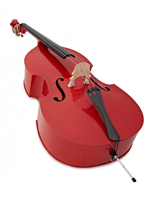 Stentor 1950LCRD Harlequin Rockabilly Double Bass 3/4 (Red)