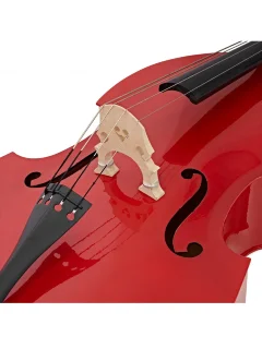 Stentor 1950LCRD Harlequin Rockabilly Double Bass 3/4 (Red)