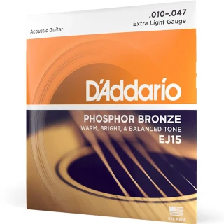 D'Addario EJ15 Phosphor Bronze Extra Light 10-47