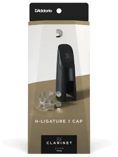 D'Addario HCL1S H-Ligature & Cap for Bb Clarinet Silver-Plated