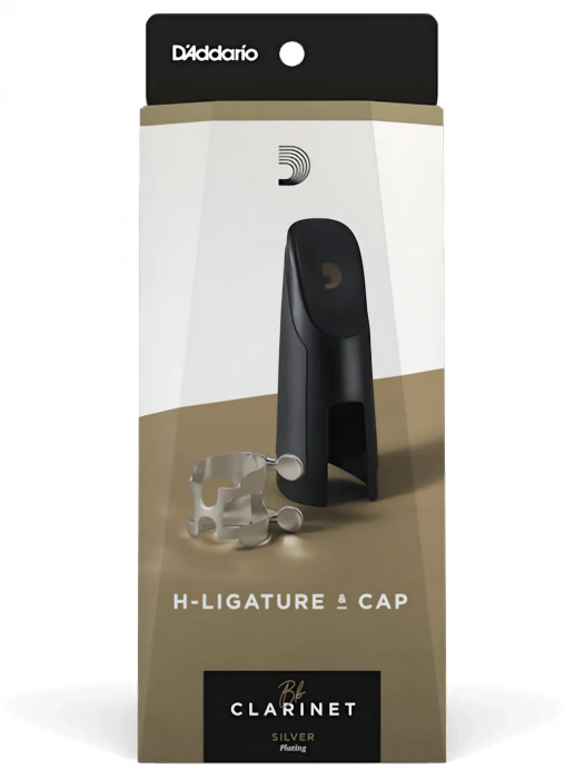 Лігатура Лігатура D'Addario HCL1S H-Ligature & Cap for Bb Clarinet Silver-Plated