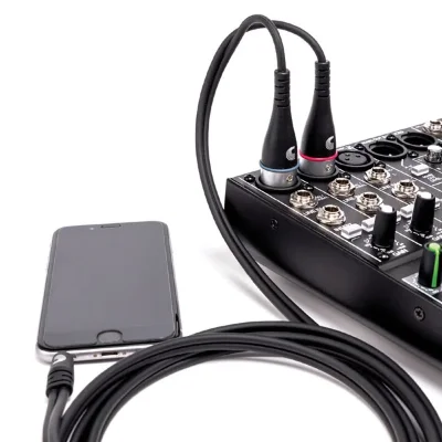 Інсертний кабель DAddario PW-MPXLR-06 Custom Series 1/8" to Dual XLR Audio Cable (1.8m)