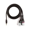 Інсертний кабель DAddario PW-MPXLR-06 Custom Series 1/8" to Dual XLR Audio Cable (1.8m)