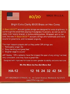 DR HA-12 Hi-Beam Acoustic 80/20 Bronze Light 12-54