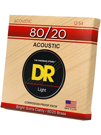 Струни DR HA-12 Hi-Beam Acoustic 80/20 Bronze Light 12-54