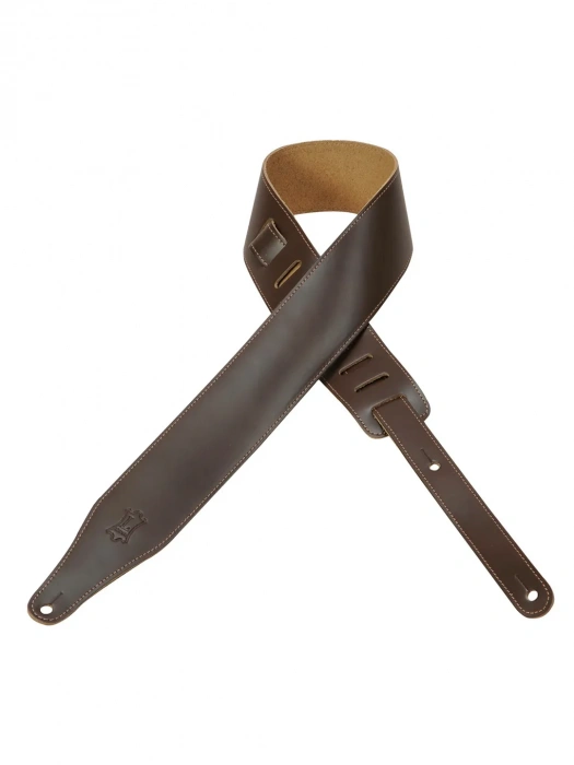 Ремінь для гітари Ремінь для гітари Levy's DM17-DBR Top Grain Series Guitar Strap (Dark Brown)