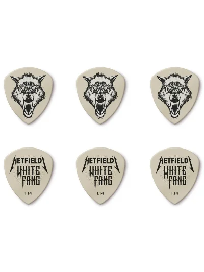 Набір медіаторів Dunlop PH122T1.14 Hetfield's White Fang Custom Flow Pick Tin 1.14mm