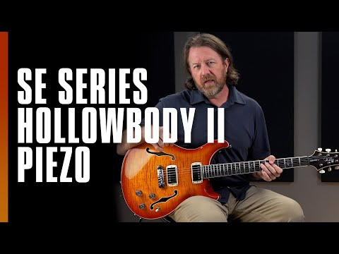 Напівакустична гітара Напівакустична гітара PRS SE Hollowbody II Piezo (Orange Tiger Smokeburst)