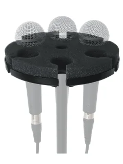 Gator Frameworks GFW-MIC-6TRAY Multi Microphone Tray Holds 6 Microphones