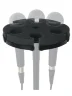 Gator Frameworks GFW-MIC-6TRAY Multi Microphone Tray Holds 6 Microphones