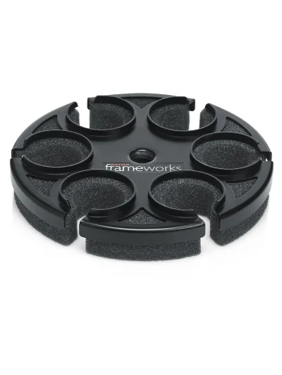 Gator Frameworks GFW-MIC-6TRAY Multi Microphone Tray Holds 6 Microphones