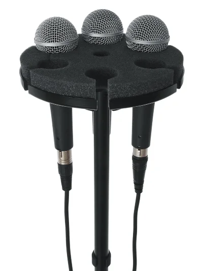 Gator Frameworks GFW-MIC-6TRAY Multi Microphone Tray Holds 6 Microphones