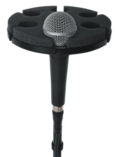 Gator Frameworks GFW-MIC-6TRAY Multi Microphone Tray Holds 6 Microphones