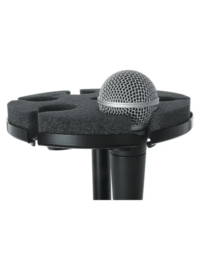 Gator Frameworks GFW-MIC-6TRAY Multi Microphone Tray Holds 6 Microphones