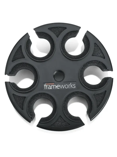 Gator Frameworks GFW-MIC-6TRAY Multi Microphone Tray Holds 6 Microphones