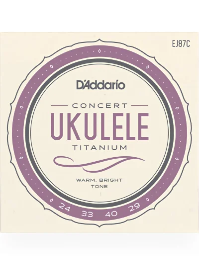 Струни D'Addario EJ87C Titanium Ukulele Concert