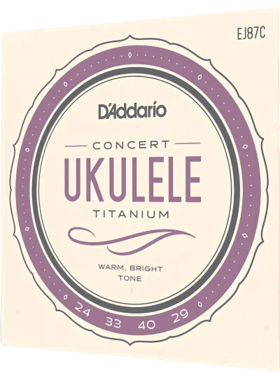 Струни D'Addario EJ87C Titanium Ukulele Concert