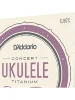 Струни D'Addario EJ87C Titanium Ukulele Concert
