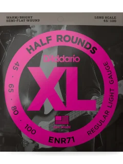 D'Addario ENR71 XL Half Rounds Bass Regular Light (45-100)