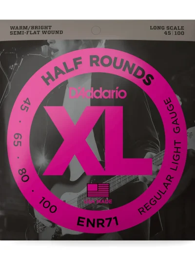 Струни D'Addario ENR71 XL Half Rounds Bass Regular Light (45-100)