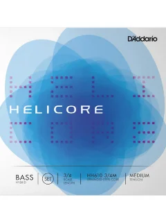 D'Addario HH610 3/4M Helicore Hybrid Bass String Set 3/4 Scale Medium Tension