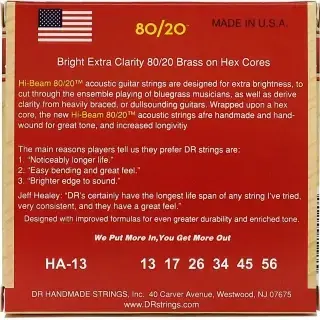 DR HA-13 Hi-Beam Acoustic 80/20 Bronze Medium 13-56