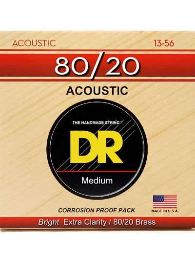 Струни DR HA-13 Hi-Beam Acoustic 80/20 Bronze Medium 13-56