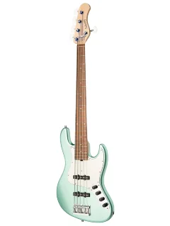 Sadowsky MetroLine 21-Fret Vintage J/J Bass Alder 5-String (Solid Sage Green Metallic Satin)