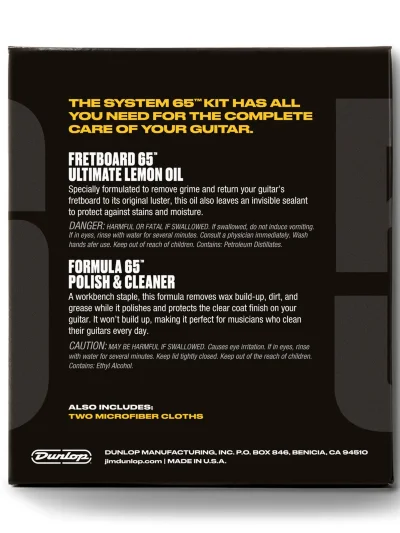 Набір засобів Dunlop 6503 System 65 Body and Fingerboard Cleaning Kit