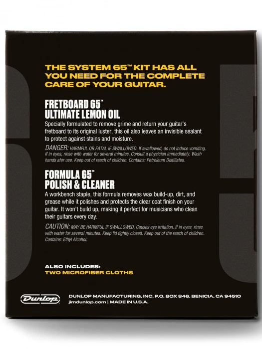 Dunlop 6503 System 65 Body and Fingerboard Cleaning Kit