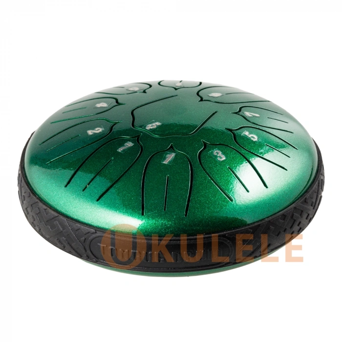 Hluru Huashu TSL11-6 Jewel Green 6" (15см) 11 нот Tongue Drum Carbon Steel