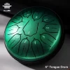 Глюкофон Hluru Huashu TSL11-6 Jewel Green 6" (15см) 11 нот Tongue Drum Carbon Steel