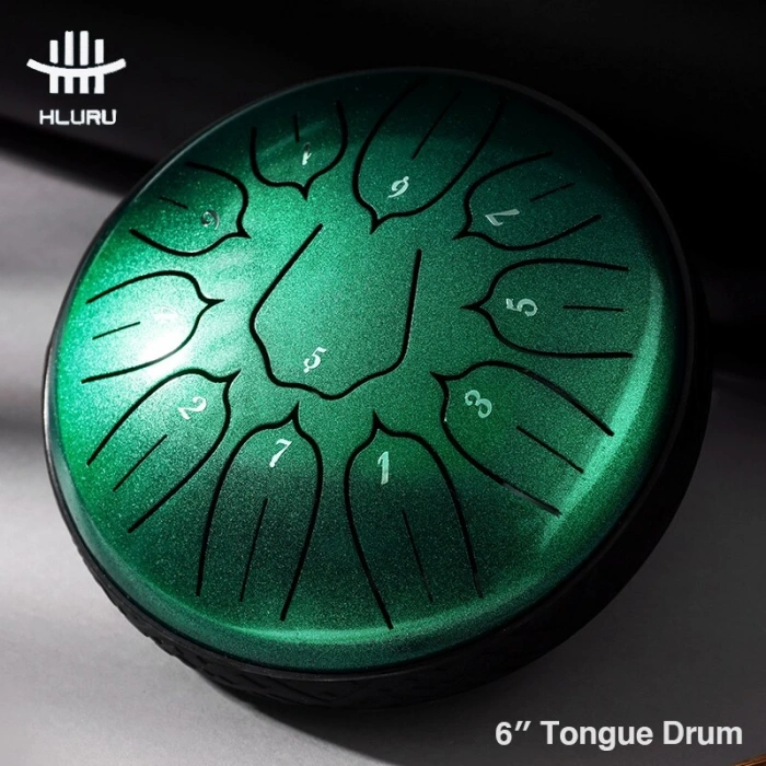 Глюкофон Глюкофон Hluru Huashu TSL11-6 Jewel Green 6" (15см) 11 нот Tongue Drum Carbon Steel