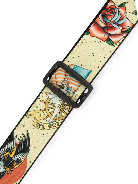 Ремінь для гітари Ремінь для гітари Levy’s MP2TAT-005 Tattoo Series (Old School)