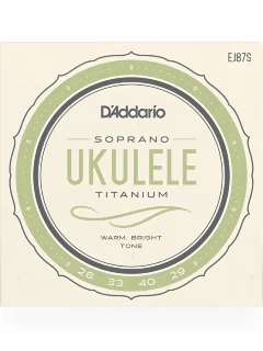 D'Addario EJ87S Titanium Ukulele Soprano