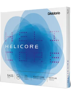 D'Addario HS610 3/4M Helicore Solo Bass String Set 3/4 Scale Medium Tension