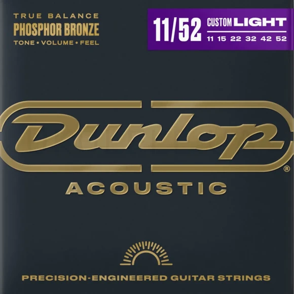 Струны Dunlop DAP1152 Phosphor Bronze Acoustic Guitar Strings 11-52