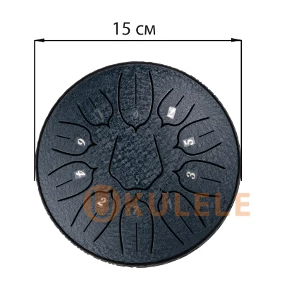 Глюкофон Hluru Huashu TSL11-6 NavyBlue 6" (15см) 11 нот Tongue Drum Carbon Steel