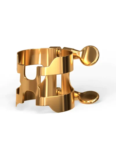 Лігатура D'Addario HTS1G H-Ligature & Cap for Tenor Saxophone Gold-Plated