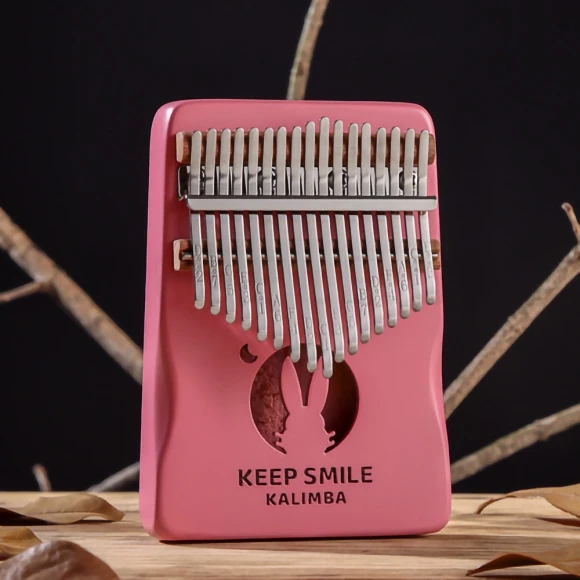 Калимба Hluru Huashu KHR17 Bunny Mahogany Pink (17 нот, красное дерево)