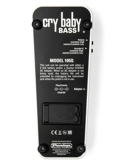 Гітарна педаль Dunlop 105Q Cry Baby Bass Wah