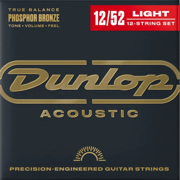 Струни Dunlop DAP1252J Phosphor Bronze Acoustic Guitar Strings 12-String 12-52